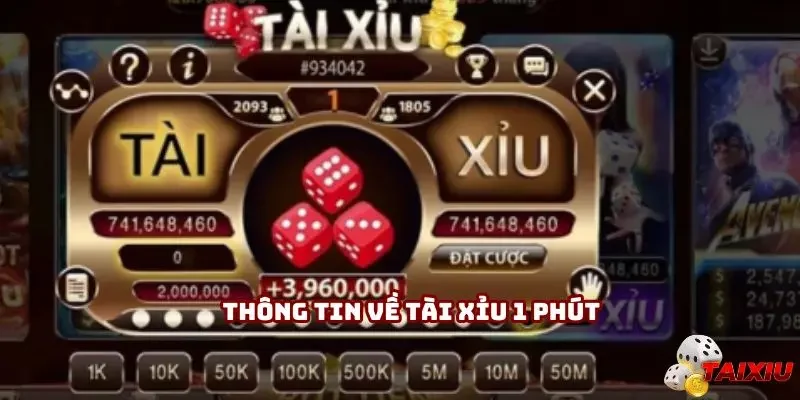 Thông tin cơ bản về tài xỉu 1 phút